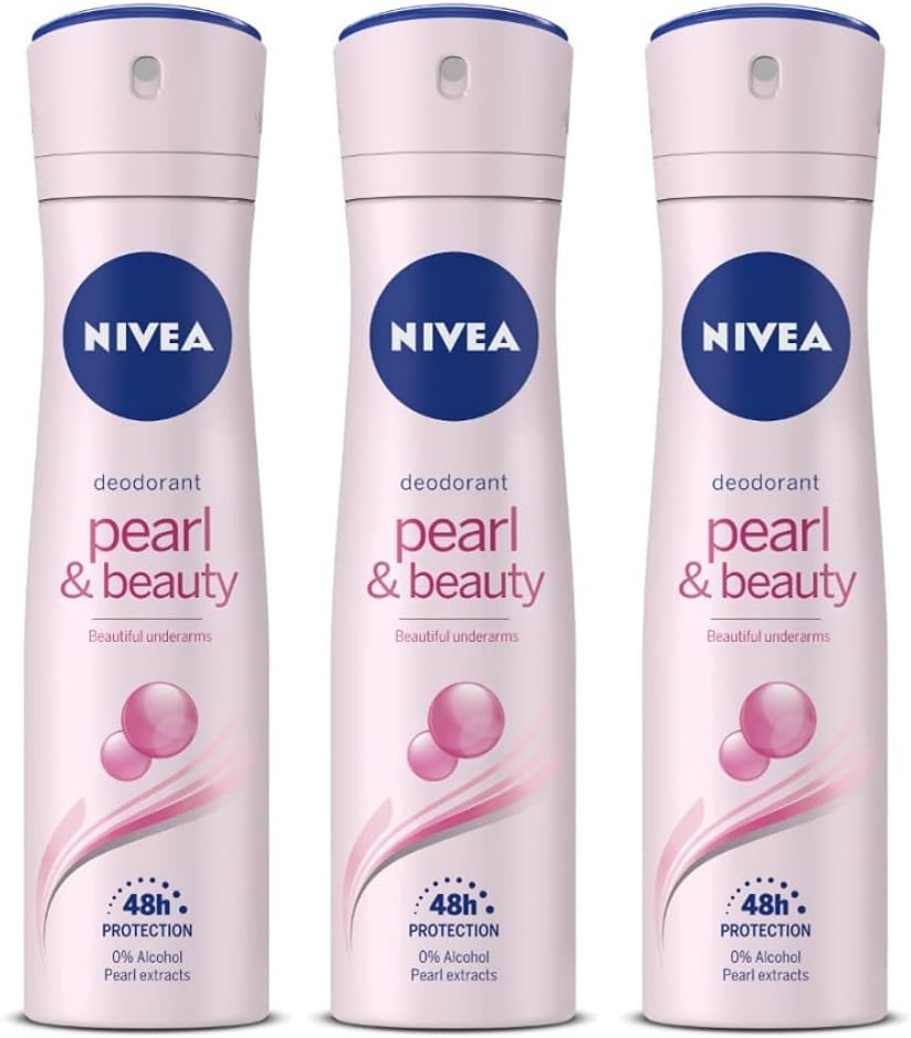 Pearl & Beauty Deodorant Spray for Women 150ML Each (Pack of 3) Deodorant Spray - For Women (450 ml, Pack of 3)