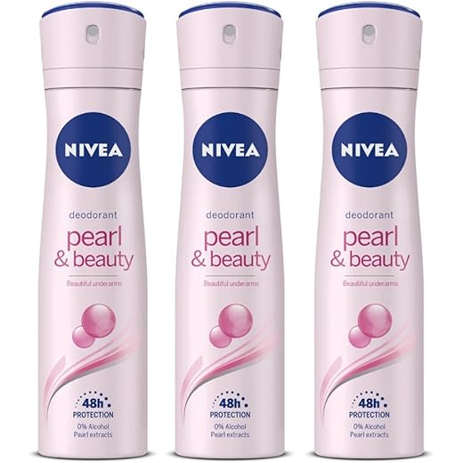 Nivea Pearl Deo 150ml Pack of 3 Spray