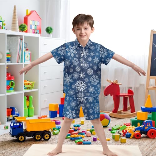 Image of visesunny Boy Floral Short Sleeve Button Down Shirt & Casual Shorts Set Summer Outfits 3-10 Years Clothes