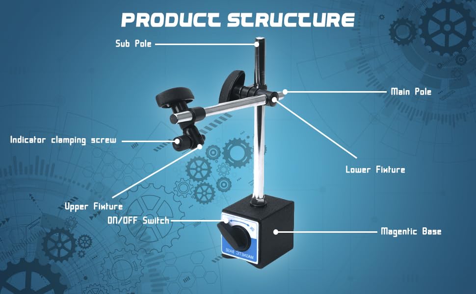 YUZUKI Magnetic Stand (MS40) – Reliable and Stable Mounting Solution for Precision Instruments - Image 4 thumbnail