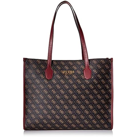 Guess Borsa shopper Silvana tote ecopelle brown/merlot B23GU111 QB866523 Grande Cover