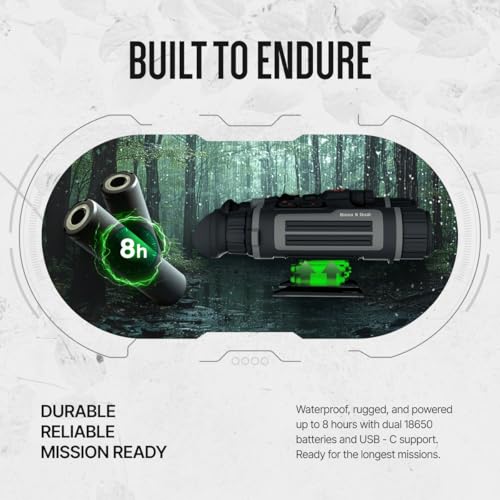 ATN Binox 6 Dual Multispectral Binoculars, Thermal 640&times;512 Sensor, Day/Night/Twilight 4K UHD, Built-in LRF