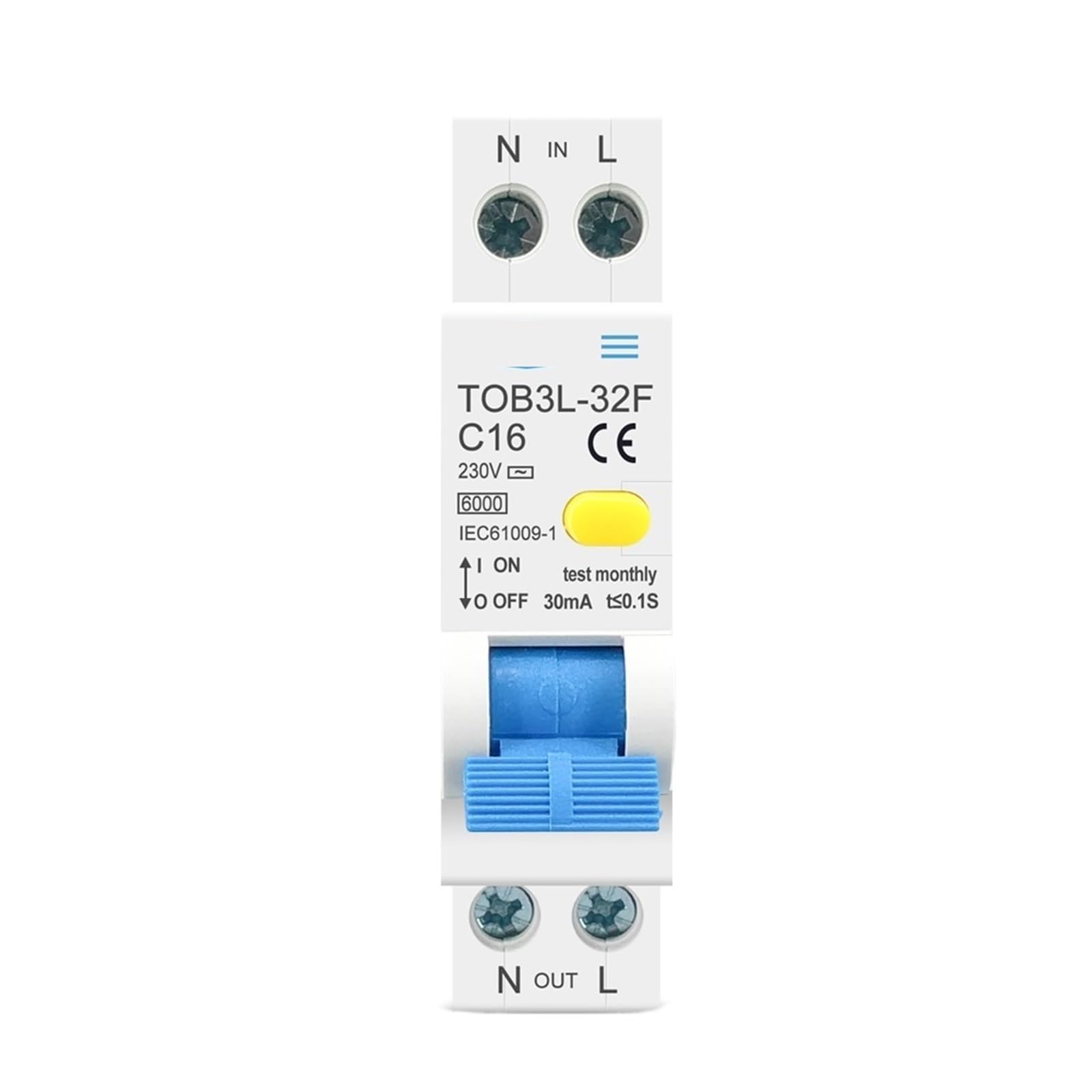 Disjoncteur différentiel RCBO 25A élimine le risque de surintensité 230V - 7