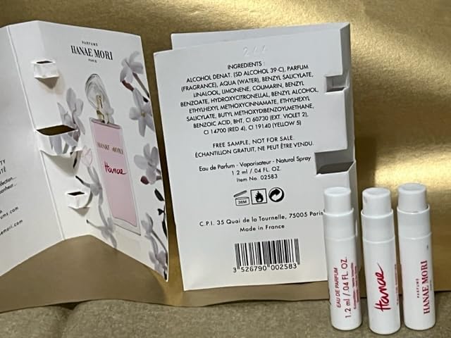 Miniatura 3 de Hanae Mori Eau De Parfum Hanae EDP (Lote de 3) Mini frascos de espray de muestra cada uno1.0.1 fl oz0.04 fl oz