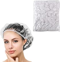 Shower Cap, Hair Cap, Disposable, Transparent, Waterproof, Single Use, Hair Color, For Hair Dying, Bath, Cooking, Spa, Work, Work, One Size Fits Most, For Hotels and Esthetics, Unisex, 100
