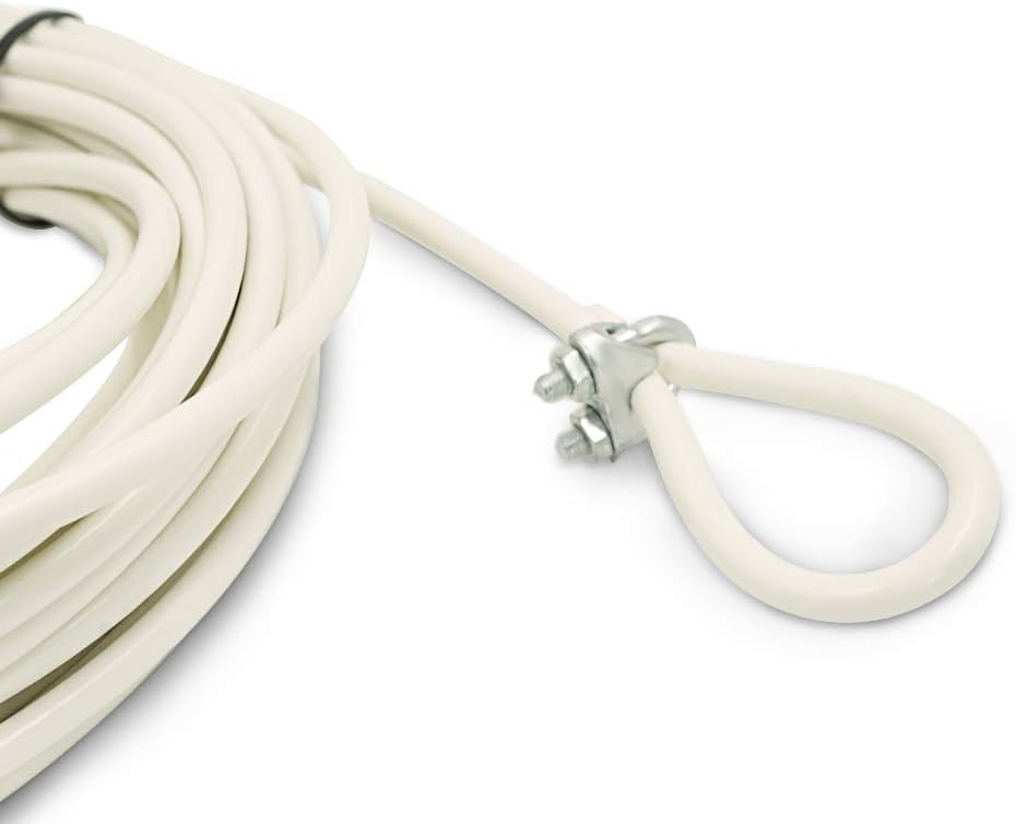 Aoneky 47ft 1/4'' Stainless Steel Replacement Tennis Net Cable, Tennis Court Net Headline Wire Cable : Sports & Outdoors