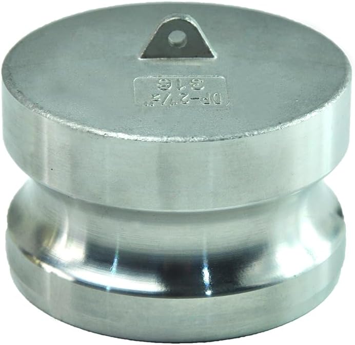 Stainless Steel Cam and Groove Hose Fitting, Type DP, Camlock Male Dust Cap (6")