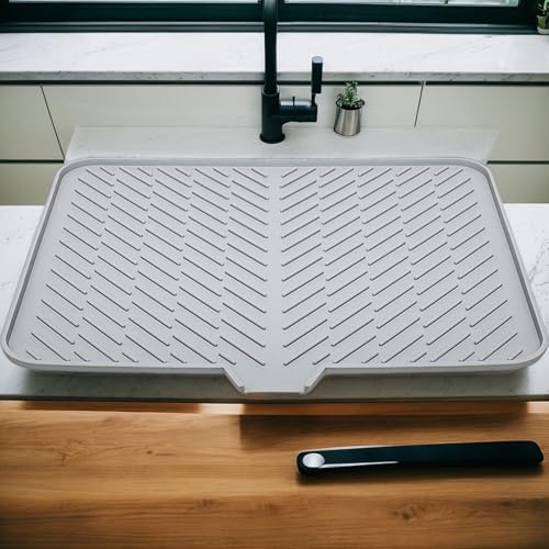Alfombra de silicona para vajilla ideal para mantener tu encimera limpia y libre de derrames 3
