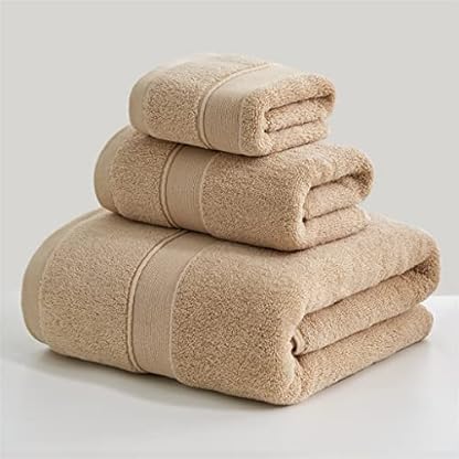 GSZCCZS Badetuch für Zuhause, Baumwolle, dreiteiliges Set, Saugnapf, für Damen, Herren, dickes Handtuch (3 Stück wie abgebildet) – Bild 5