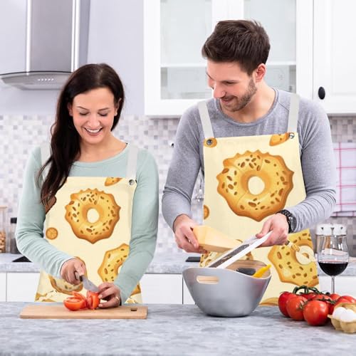 Tabliers de cuisine imperméables réglables pour éviter les taches de gras - 6
