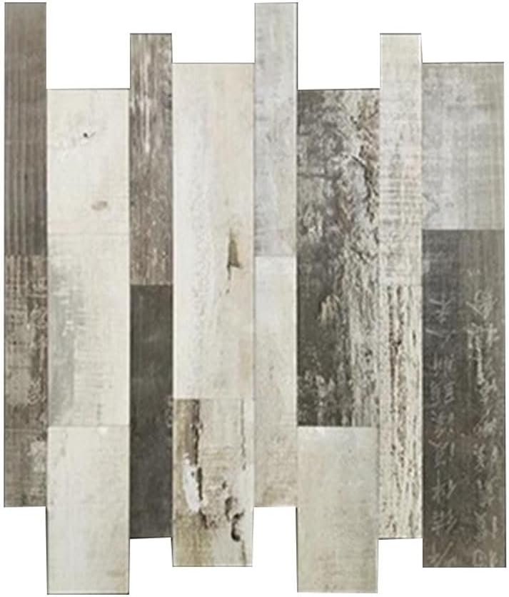Mosaic Tile Self Adhensive Peel & Stick Self Adhensive Light Rustic Backsplash Wood Tile for Kitchen Peel and Stick Backsplash Matte Stick On Tiles (Color : B, Size : 24pcs)