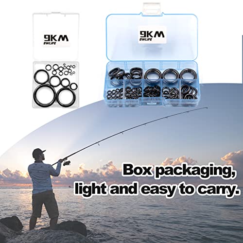 9Km Dwlife Fishing Rod Repair Ceramic Guide Ring Replacement Kit 14 Sizes 0.13In To 1.86In (A - 28Pcs) #TOP6