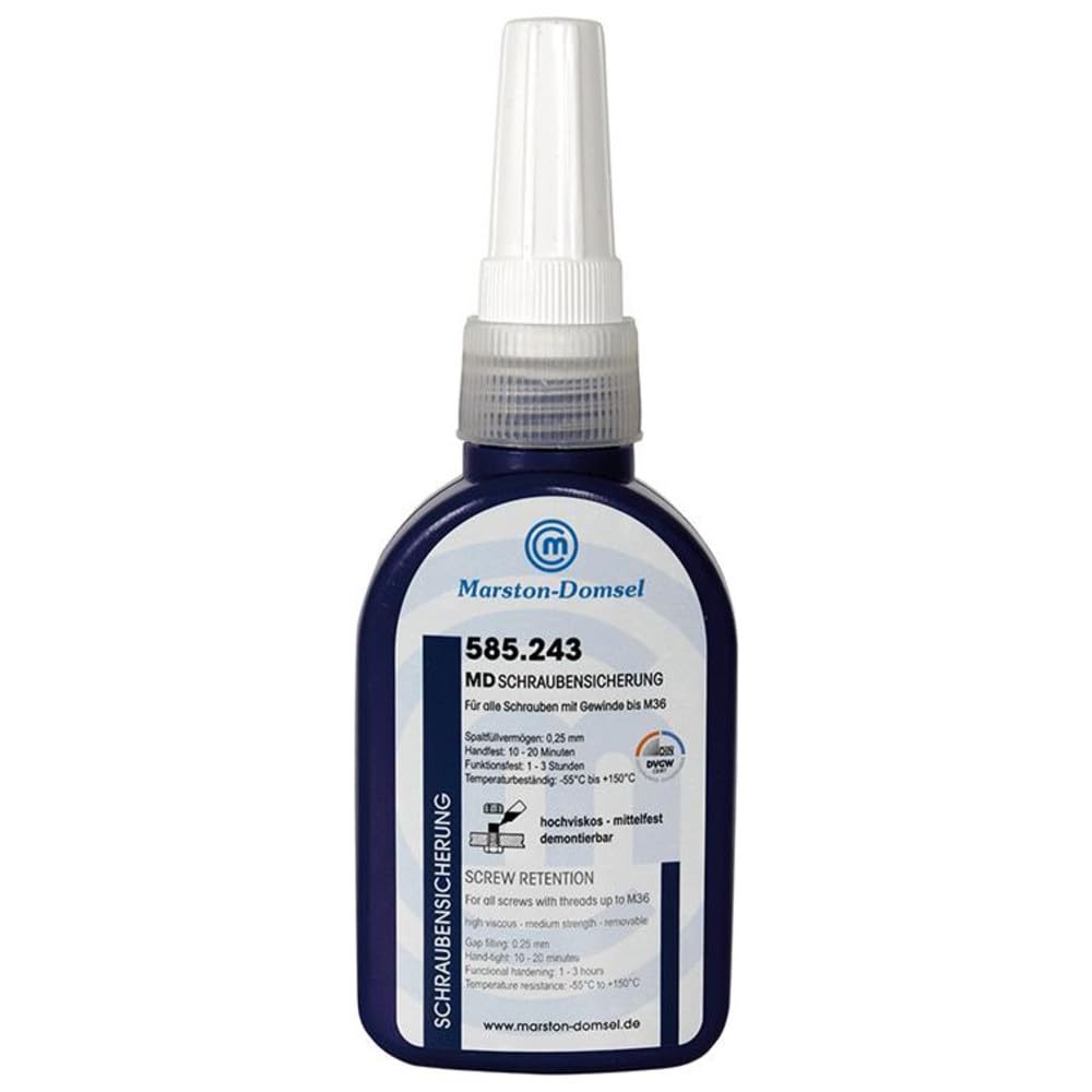 md-schraubensicherung 585.243 stoppe la rouille et le desserrage des filetages flacon 50g