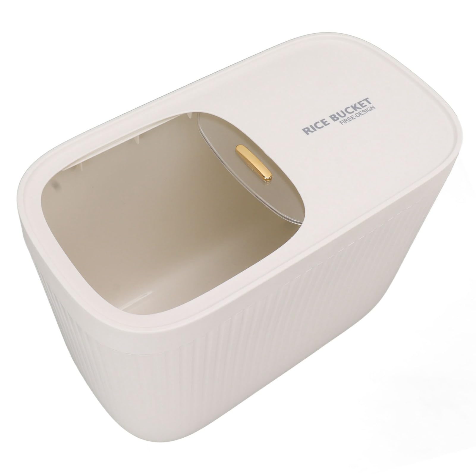 Yosoo Health Gear Kunststoff-Reiskübel mit Transparentem Deckel, Reisbehälter, ABS-PP-Metall, 48,4 Oz, Luftdichter Deckel für die Lagerung von Reis, Mehl, Bohnen, Getreide in der Küche, Speisekammer