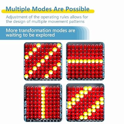 EIELE 2pcs Multi-Directional Adjustable Running Light Soldering Practice Kit LED Light Soldering Kit Electronic Project Kit Soldering kit for Electronics