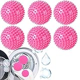 6 Stücke Trockner Ball,Trocknerkugeln Duft,Trocknerbälle für Wäschetrockner,Kugeln für Flauschigere Wäsche,Wiederverwendbare Dryer Balls,Wäsche Wäschetrockner Trocknen Ball,igelball