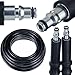 Rosfix High Pressure Hose 5m Quick Connect - Reinforced Nylon, 200 Bar, 60°C | Replacement for AR Blue Clean/Michelin/Black+Decker... Pressure Washer | Washing Accessory