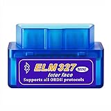 OBD2自動車故障診断機 ELM327 OBD2スキャンツール BLUETOOTH v1.5 自動車 自己診断 故障診断 mini obd2スキャナー 電気自動車に非対応(タイプ1)