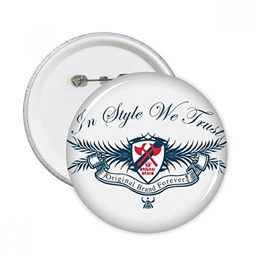 Badge bouton rond chevaliers médiévales pour customiser un sac uni