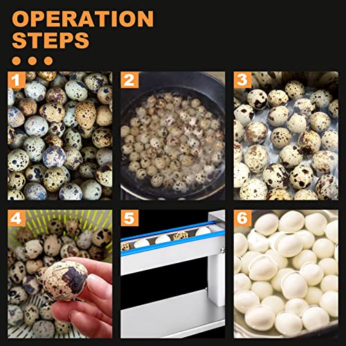 Jiawanshun Electric Quail Egg Peeler Machine Semi-Automatic Quail Egg Peeler Sheller For Boiled Quail Egg 110V #TOP3