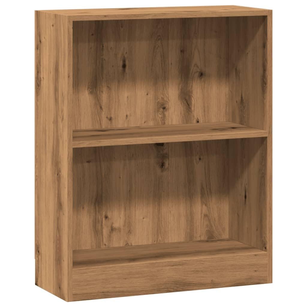 Libreria in rovere Artisan, 60 x 24 x 76 cm, scaffale in legno, scaffale sottile con scomparti aperti, per soggiorno, camera da letto e ufficio