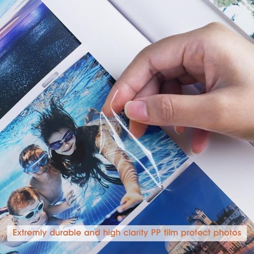 1DOT2 Photo Album 4x6 420 Photos with Writing Space, 4x6 Photo Album Linen Cover with Memo Slip-in Pockets, 420 Photos 4x6 Pictures Album Book for Wedding Kids Travel Family Baby (Sage Green)