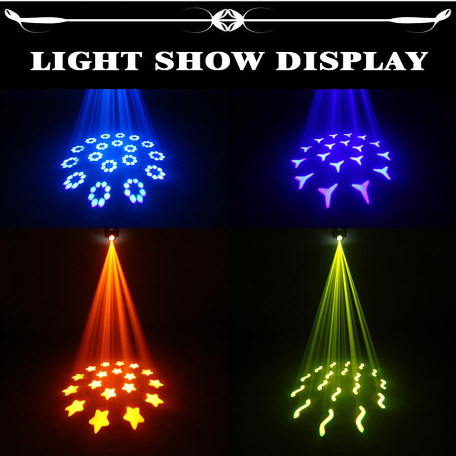 QTX GOBO Beam 100W LED Moving Head DJ Disco Stage Lighting Effect | UK