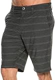 Volcom Men's SNT Mix Hybrid Short, Asphalt Black Mix, 32