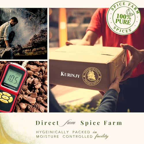 Image of Kurinjy Chole Masala- Whole Spices Mix | Cardamom Cinnamon Clove Peppercorn Kali Elaichi Jaifal | Pure Natural Essential Oil filled Kerala Spices | Crafted for Flavourful Curries, 50g x 1 pack