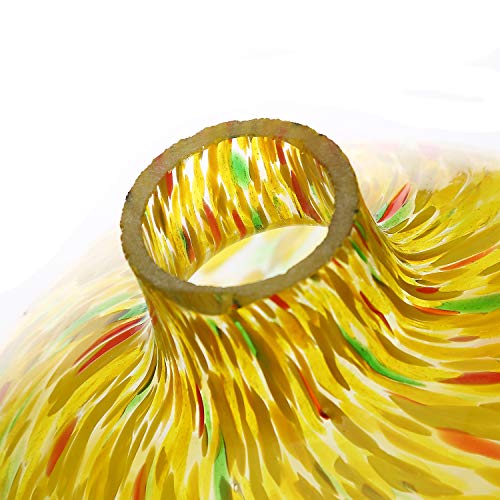 Gazing Ball 10 Inch Colorful Glass Gazing Ball For Garden Decor, Yellow #TOP3