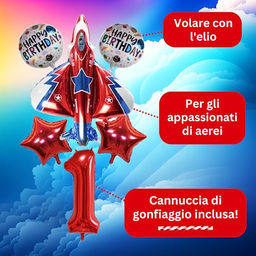 DIWULI Set di Palloncini Grande Aereo, Palloncino