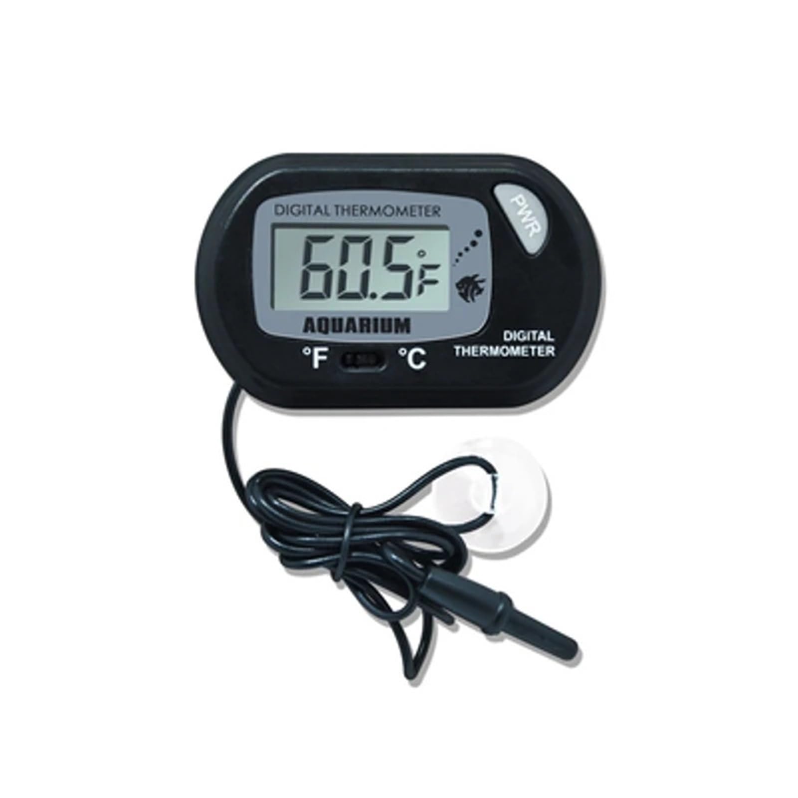 Termometr do akwarium, elektroniczny termometr wodoodporny ST-3, cyfrowy czujnik wyświetlacza, kontroler termometru z sondą(Black)