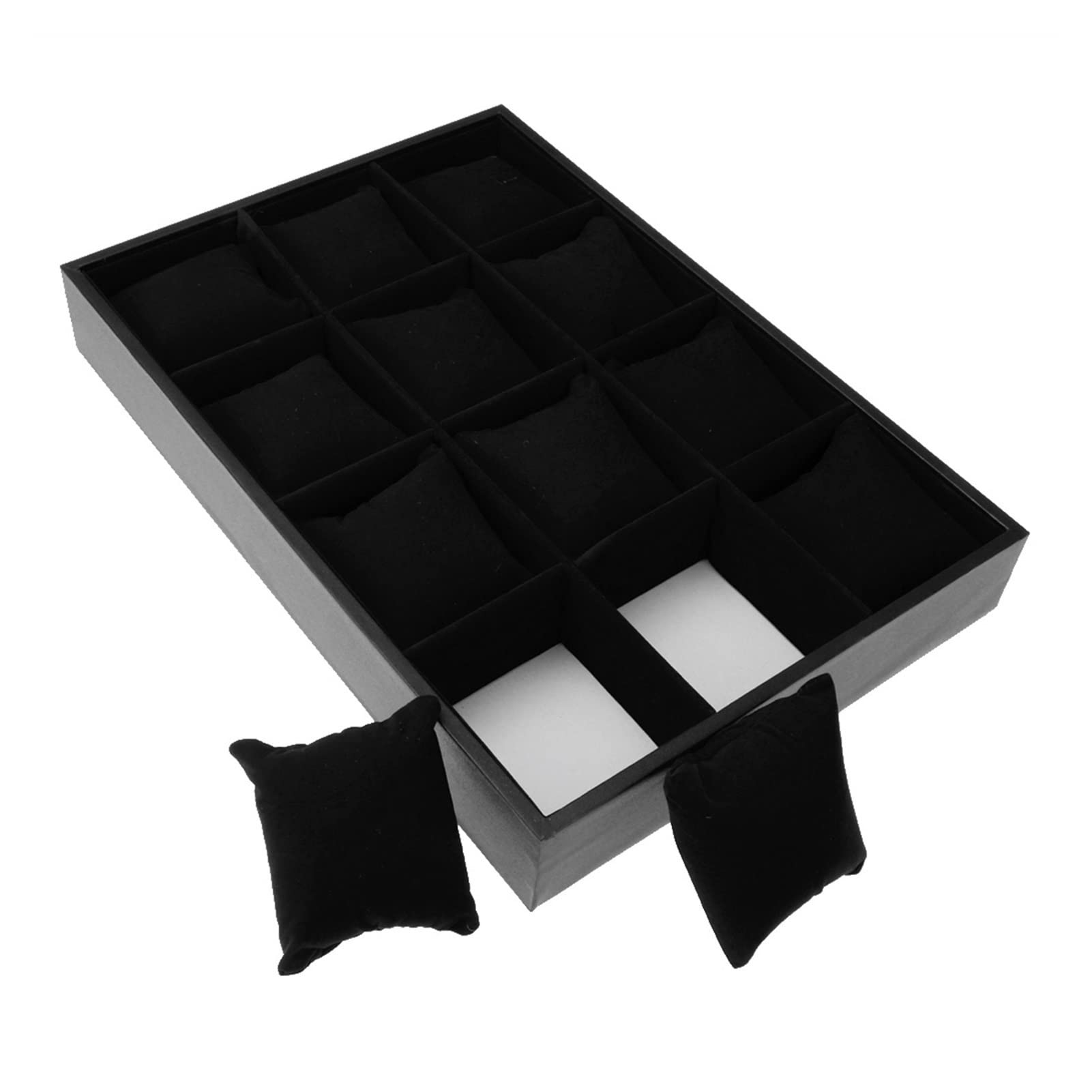 YZCIS Kartenschlitz-Uhrenschrank mit Schublade zur Aufbewahrung und Armband-Organizer, Schmuck-Display-Box (Farbe: R (rot))