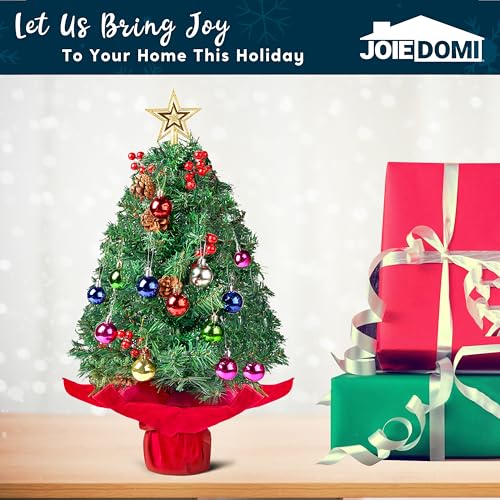 Vorbeleuchteter Mini-Weihnachtsbaum Joiedomi 24″/2FT