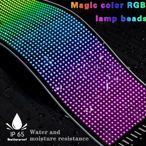 Generic Custom LED Sign for Car Ultra Thin Flexible Bluetooth LED Screen, Bright and Colorful, DIY Design - Image 3
