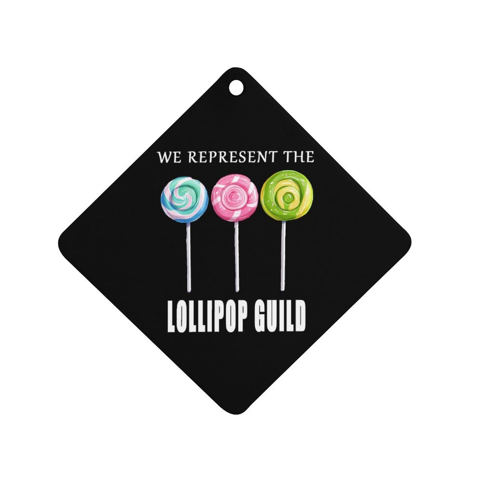 We Represent The Lollipop Car Air Freshener Hanging Aromatherapy Tablets for Car Accessories Rhombus