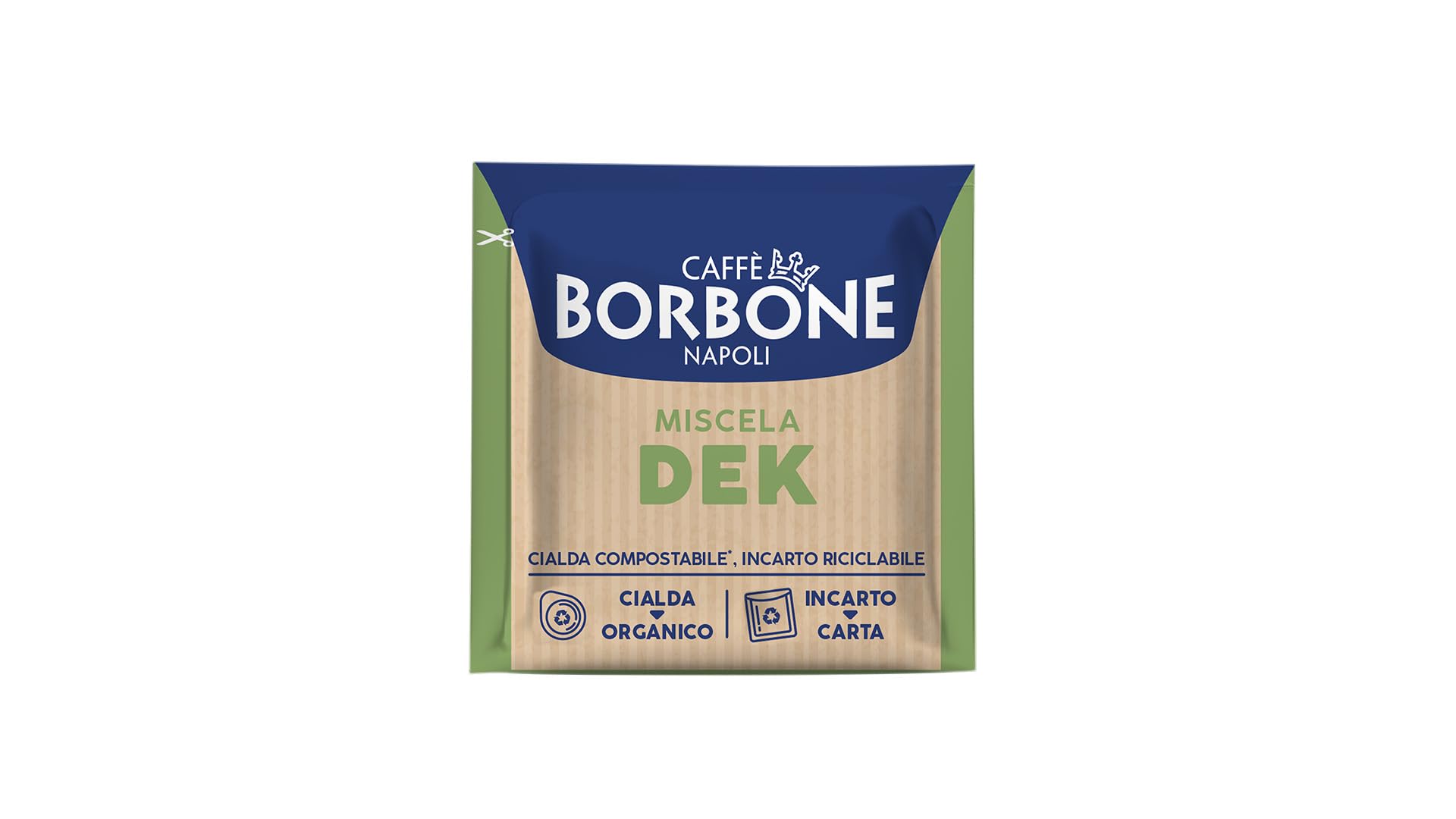 300 CIALDE FILTRO CARTA 44MM CAFFE' BORBONE DECAFFEINATO DEK