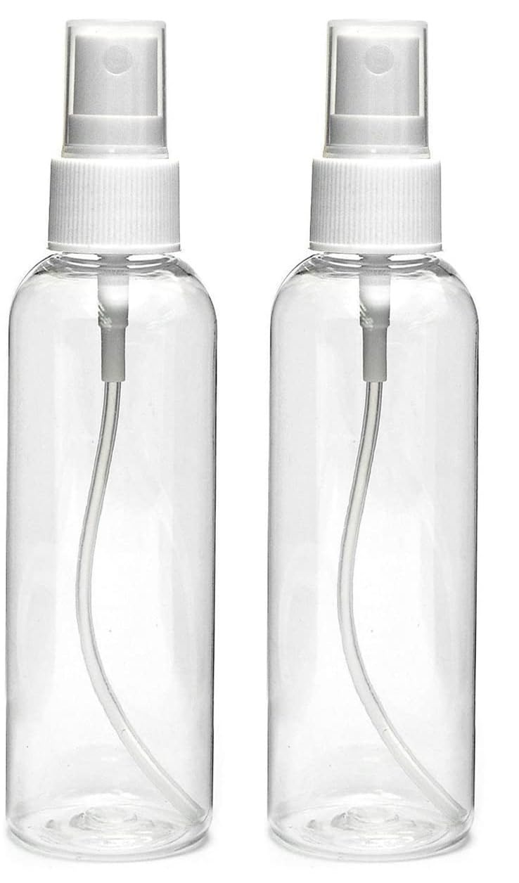 100 ml Transparent Plastic Empty Refillable Reusable Fine Mist Spray Bottle (Pack Of 4) Container For Sanitizer, Perfume, Rose Water, Travel, Home Care, Other Diy-image-34