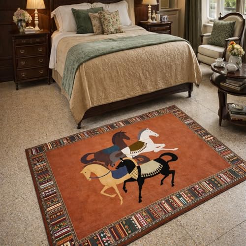 Tapis rectangulaire moderne 140x160 cm multicolore doux et résistant - 2