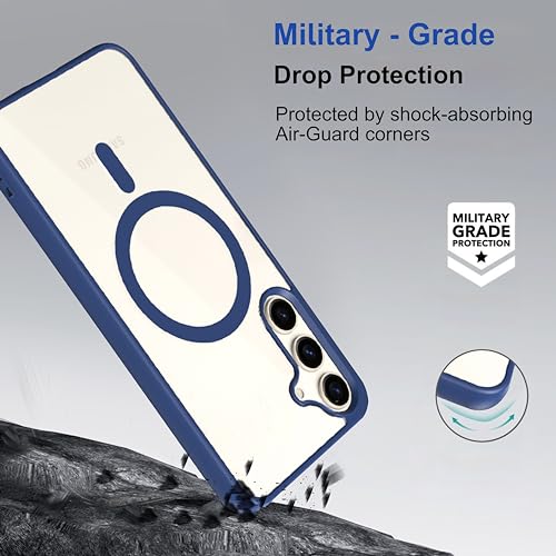 Image of amazon basics Back Case Cover for Samsung Galaxy S24 Plus 5G (Thermoplastic Polyurethane Navy Blue)