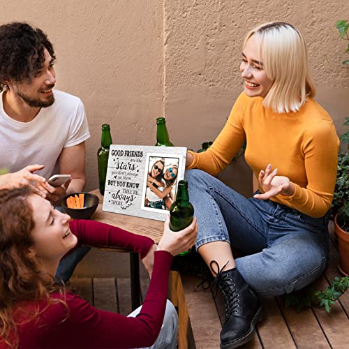 Best Friend Picture Frame - Good Friends Are Like Stars, Unique Birthday Gift For Friends, Graduation Gifts For Her Him, Going Away Gifts For Friends, Housewarming Gift(4X6 Inch) #TOP3