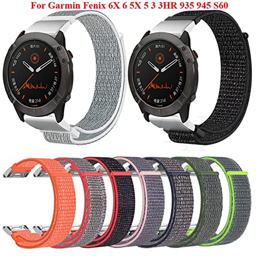 Bracelet montre nylon 26mm libération rapide compatible Garmin Fenix 5X - 2