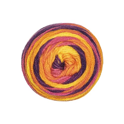 Image of Red Heart Super Saver Ombre Sunset Yarn - 2 Pack of 283g /10oz - 100% Acrylic - #4 Worsted (Medium) - 482 Yards - Knitting /Crochet