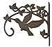 FLAG EMOTES Hummingbird Plant Hanger Heavy Duty Cast Iron Decorative Flower Basket or Windchime Hook Large 11.25