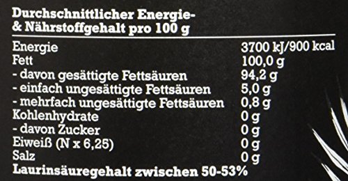 mituso Bio Kokosöl, nativ, 3er Pack (3x 1000ml) im Bügelglas