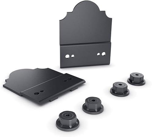 OZCO Laredo Sunset 56611 - Placa decorativa de madera ornamental de 6 pulgadas, acero galvanizado recubierto de polvo negro, lazo decorativo de