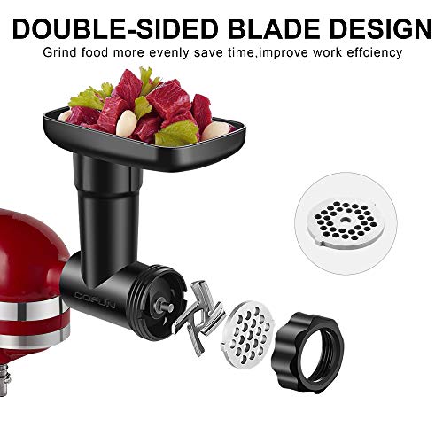 image for Meat Grinder Attachment for Kitchenaid Stand Mixers, Cofun Food Grinde