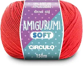 Linha Amigurumi Soft - Circulo - croche e trico (4004-Coral Vivo)