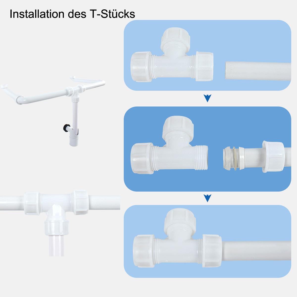 Sifone doppio per lavabo, sifone tubolare salvaspazio per bagno, G 1 1/4" (DN32), scarico per lavabo, con apertura per la pulizia e filtro per capelli, sifone da bagno