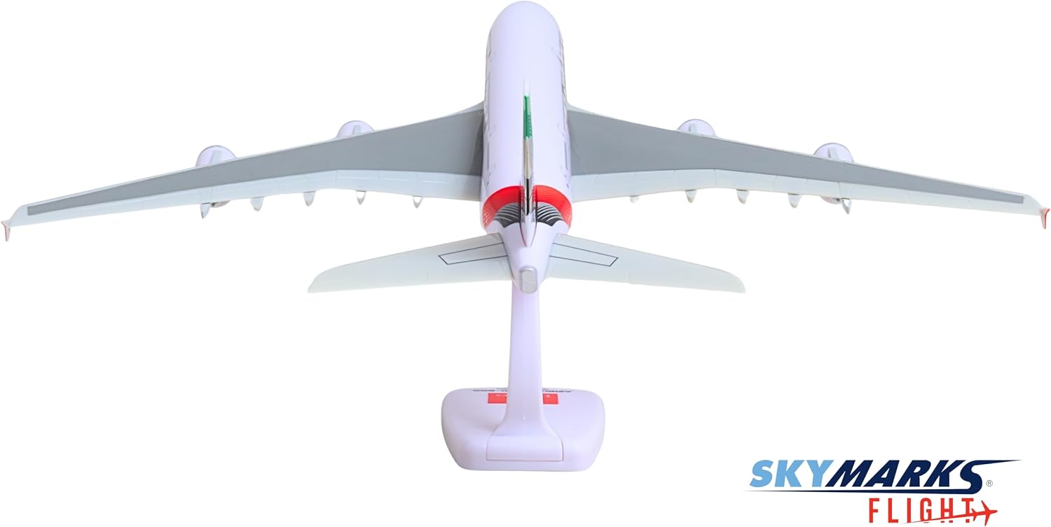 Sky Marks Flight Emirates A380 1/250 Collectible Airplane Model Ages 14+